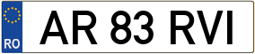 Truck License Plate